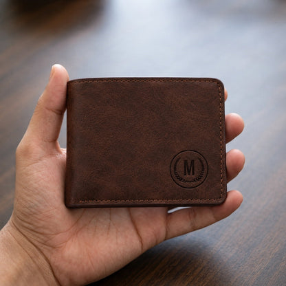 M-Design Soft Leather Bifold Wallet for Men